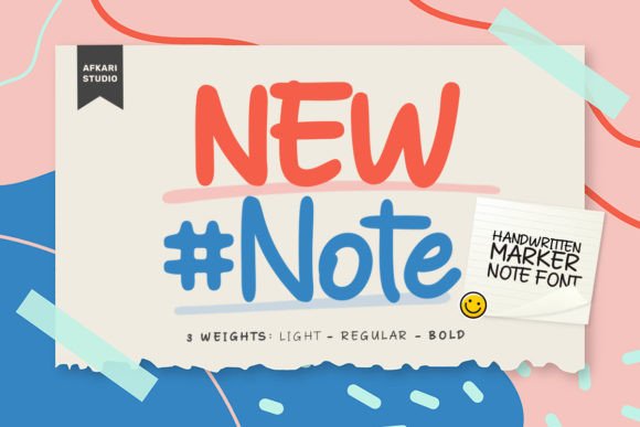 Bebas Note: A Handwritten Marker Font for Authentic Branding