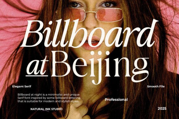 Billboard at Beijing: A Craft-Friendly Serif Font for Makers