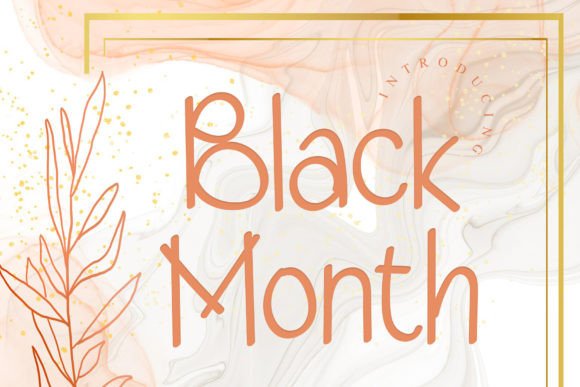 Black Month: A Serif Font for Editorial Elegance