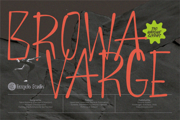 Browavarge: A Playful Display Font for Brand Personality