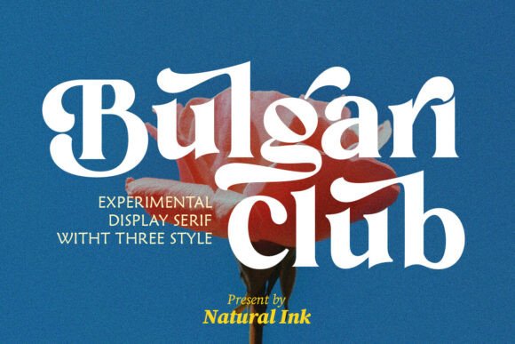 Bulgari Club: A Bold Retro Font for Editorial Personality