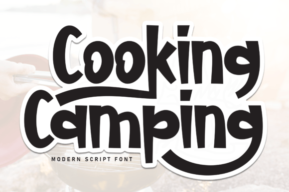 Cooking Camping Font for Crafters and Product Designers