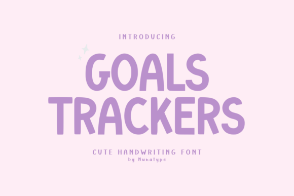Goals Trackers: A Handwritten Font for Editorial Mood and Readability