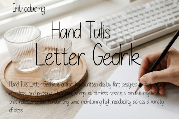 Hand Tulis Letter Gedrik: The Natural Handwritten Font for Marketing