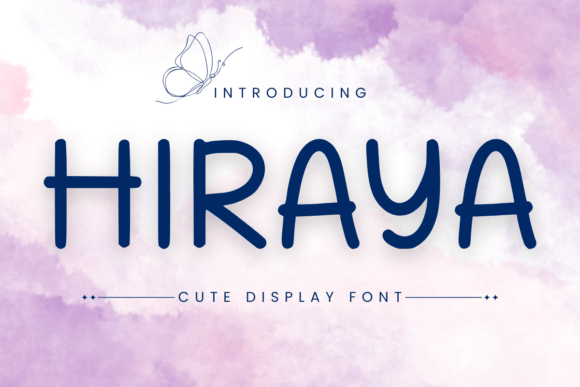 Hiraya: A Friendly Handwritten Font for Creative Branding