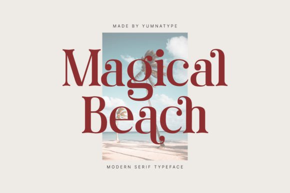 Magical Beach Font: Coastal Elegance for Your Creative Products