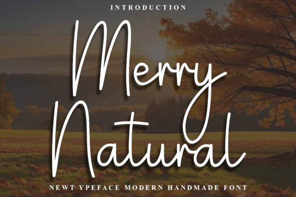Merry Natural Font: A Modern Handwritten Web Design Asset