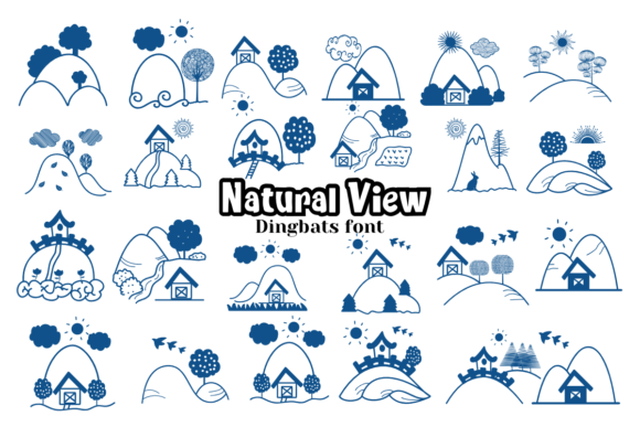 Natural View: A Sketch-Based Dingbat Font for Nature-Themed Design