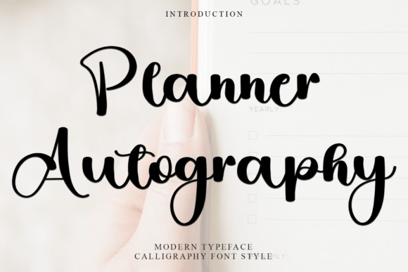 Planner Autography Font for Creators and Marketers