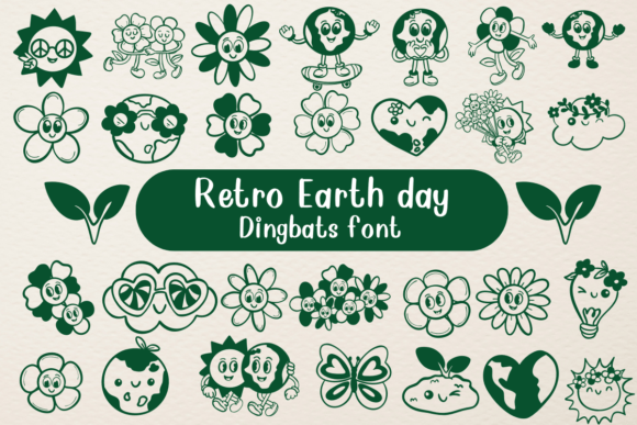 Retro Earth Day: A Natural Sketch Font for Editorial Design