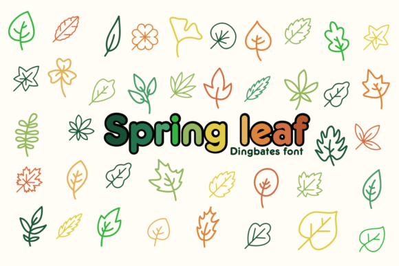 Spring Leaf: A Natural Dingbats Font for Modern Web Design