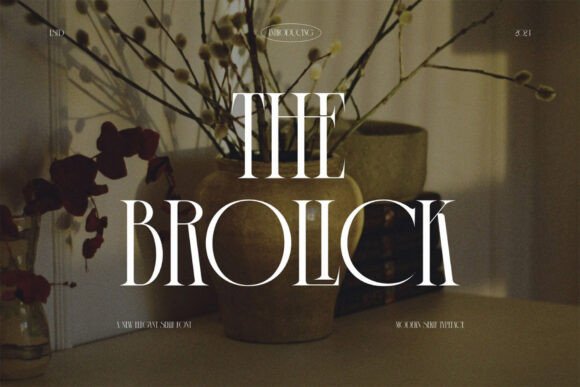 The Brolick: A Serif Font for Elegant Campaign Designs