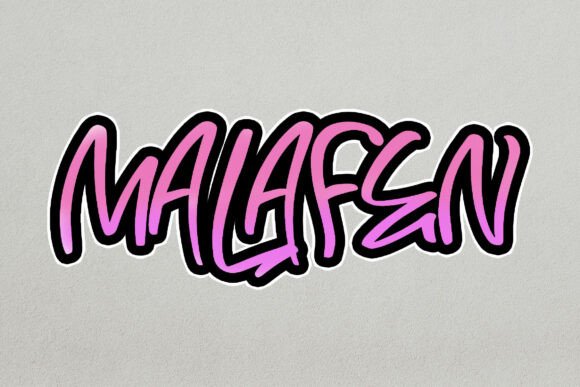 The Malafen Font: A Bold Brushstroke for Brand Identity