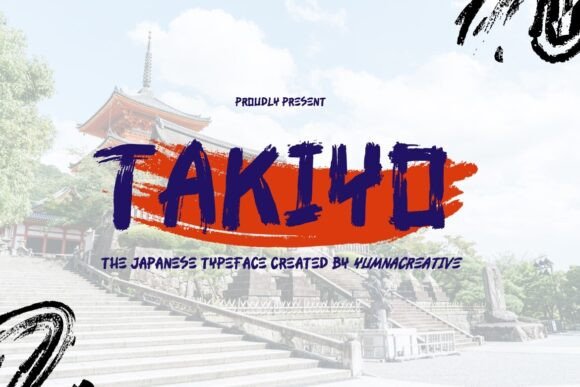 The Takiyo Font for Handcrafted Branding and Small Business Graphics