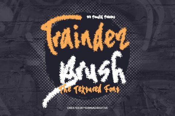 Traindez Brush Font for Polished Digital Design