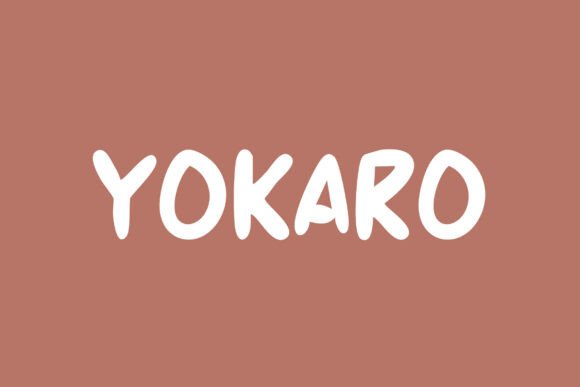 Yokaro: A Playful Handwritten Font for Editorial Warmth